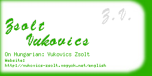 zsolt vukovics business card